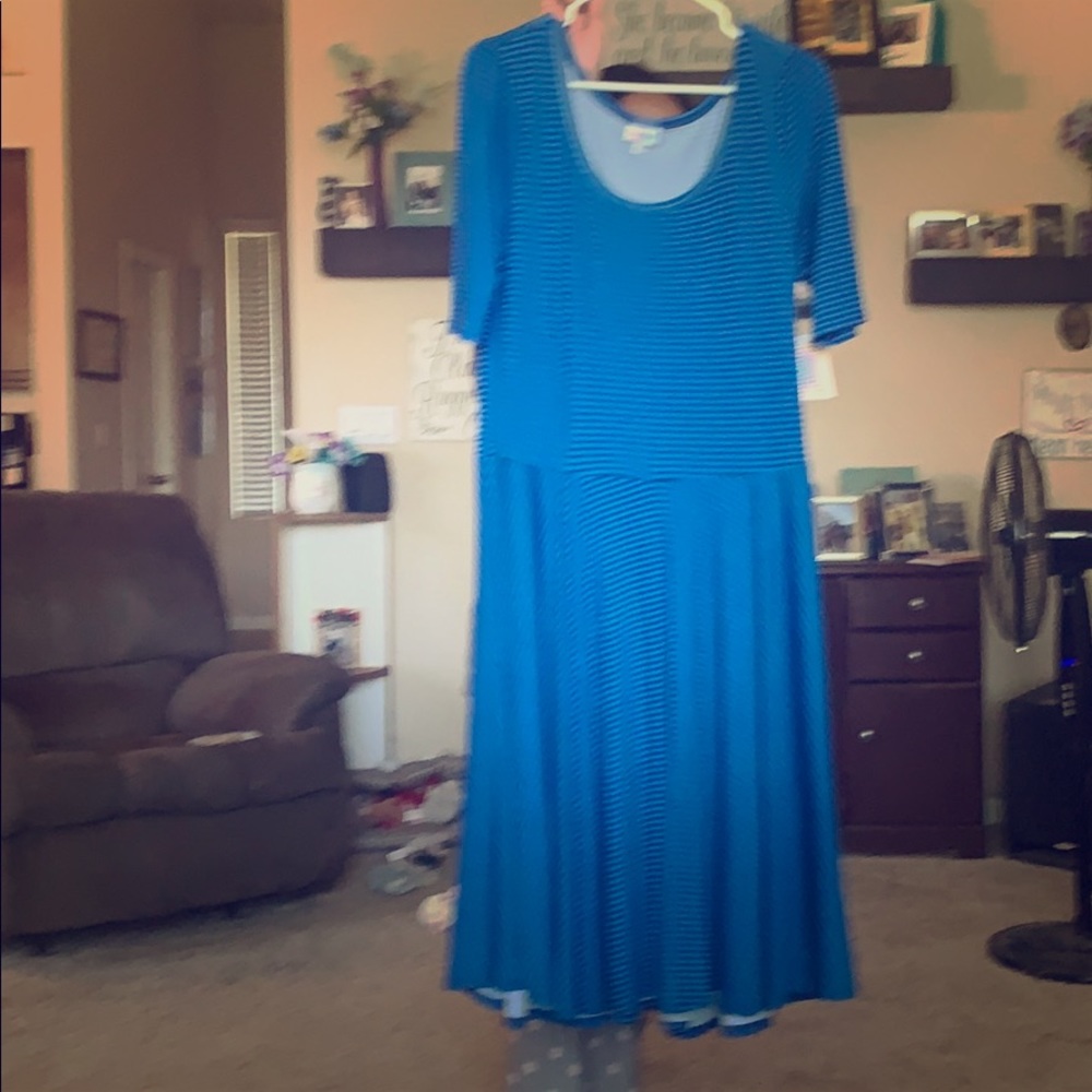 Nicole blue dress